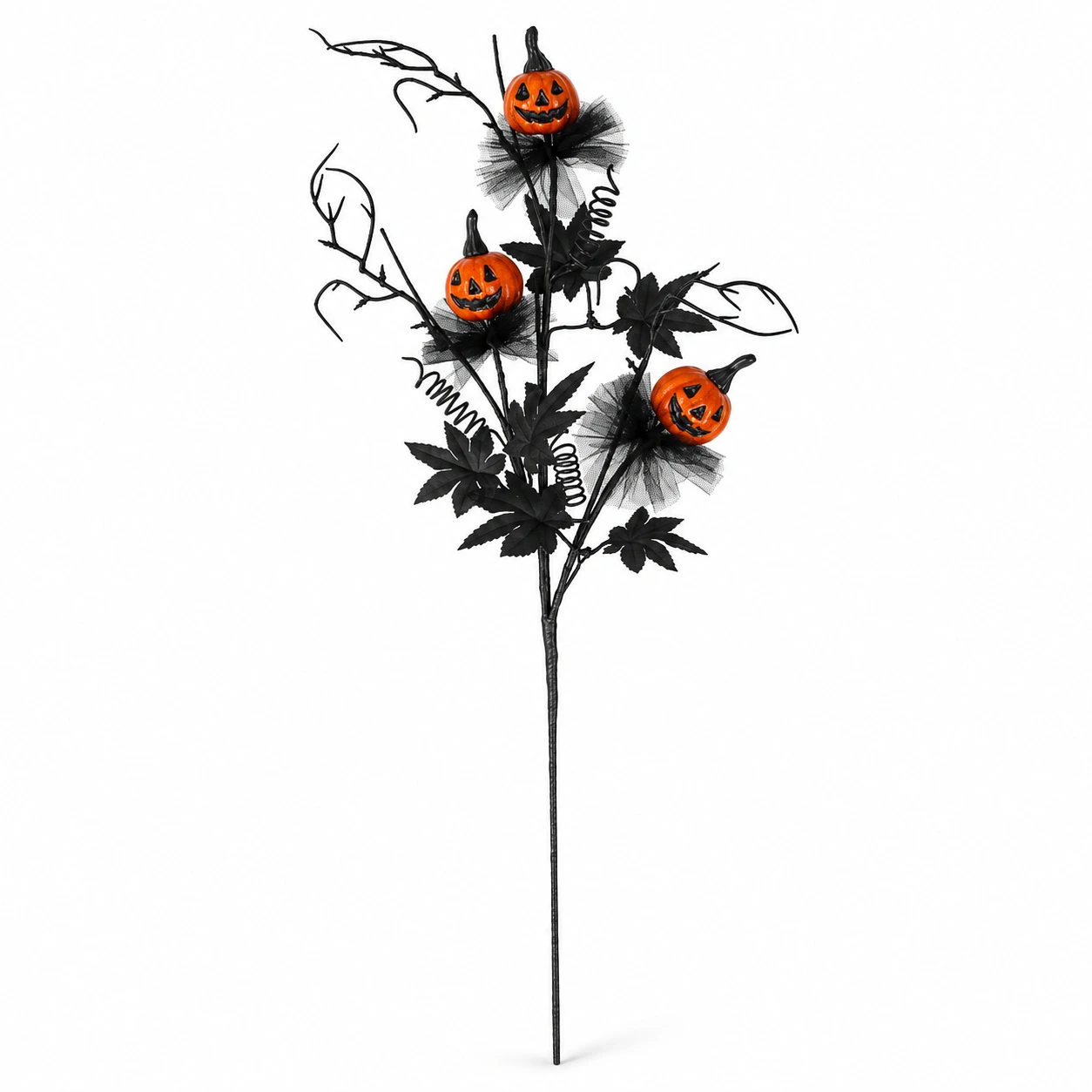 Halloweenkvist för vas och dekoration med pumpor