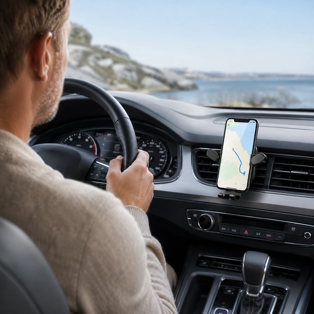 Mobilhållare för bilens luftventil med 360° justering