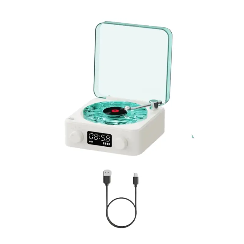 Vinyl Retro Bluetooth Högtalare med RGB 6