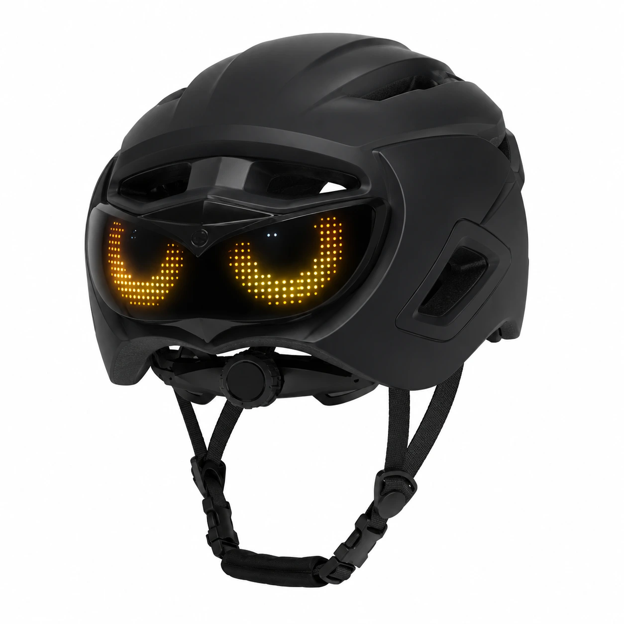 Cykelhjälm med LED-display för landsväg och mountainbike