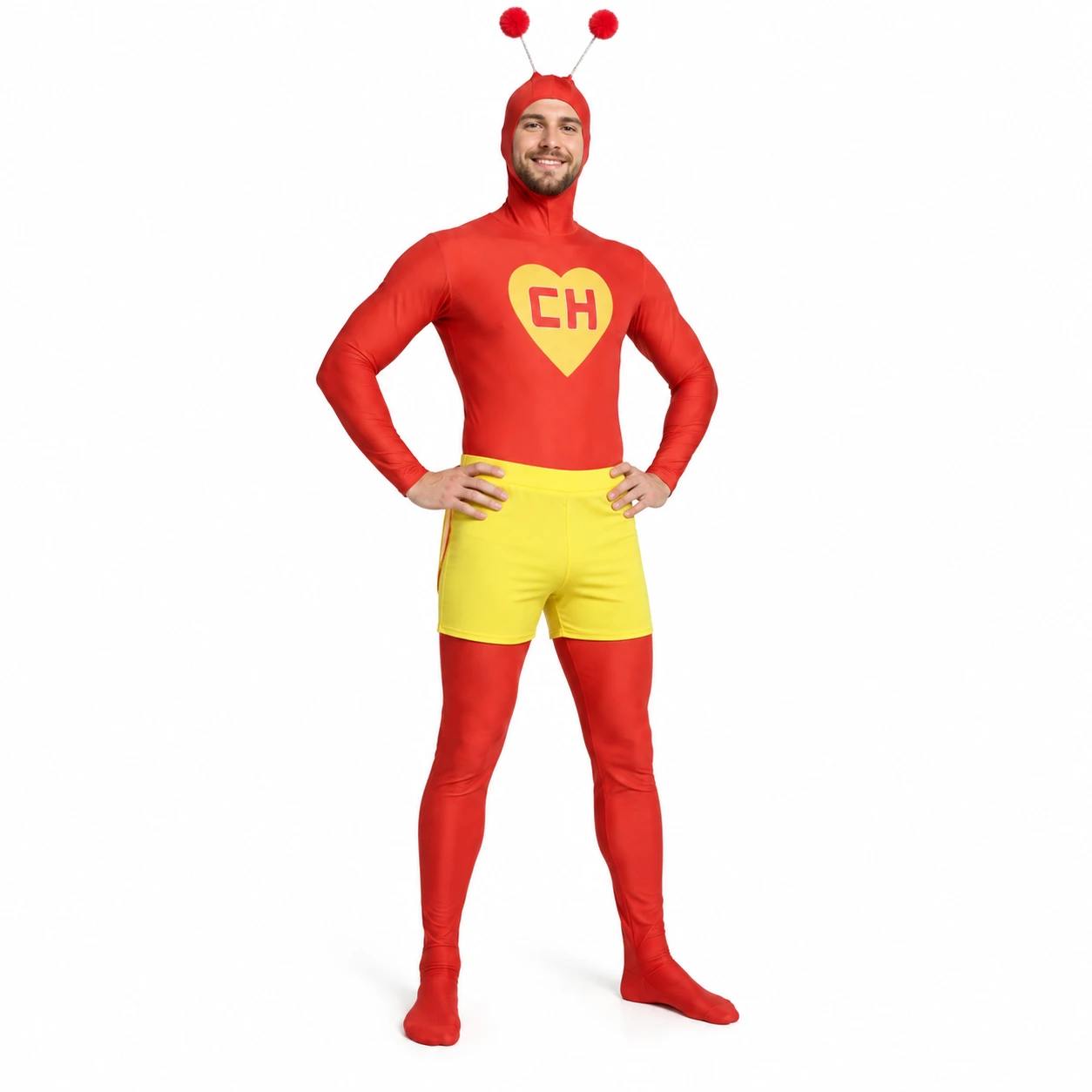 Superhjältedräkt för maskerad med shorts och diadem