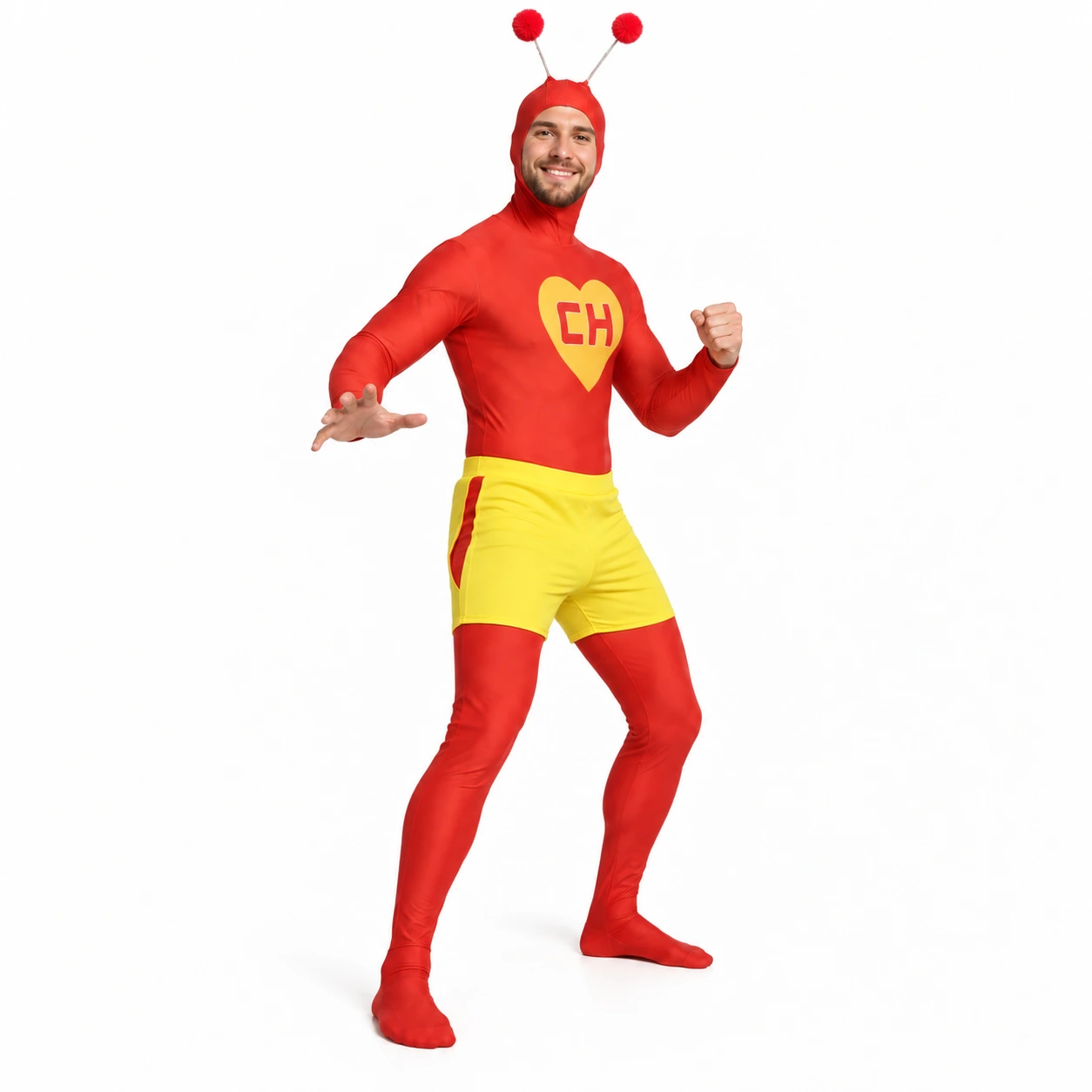 Superhjältedräkt för maskerad med shorts och diadem