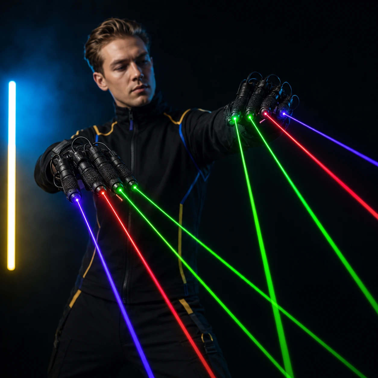 Laserhandskar RGB för Dans och Scen
