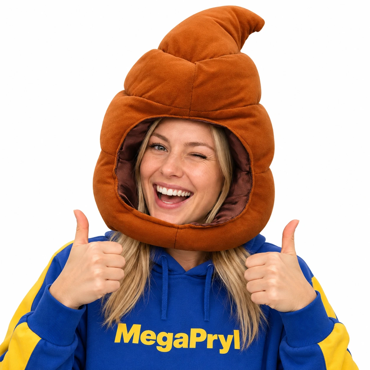 Brun Bajsmössa i Mjuk Plush