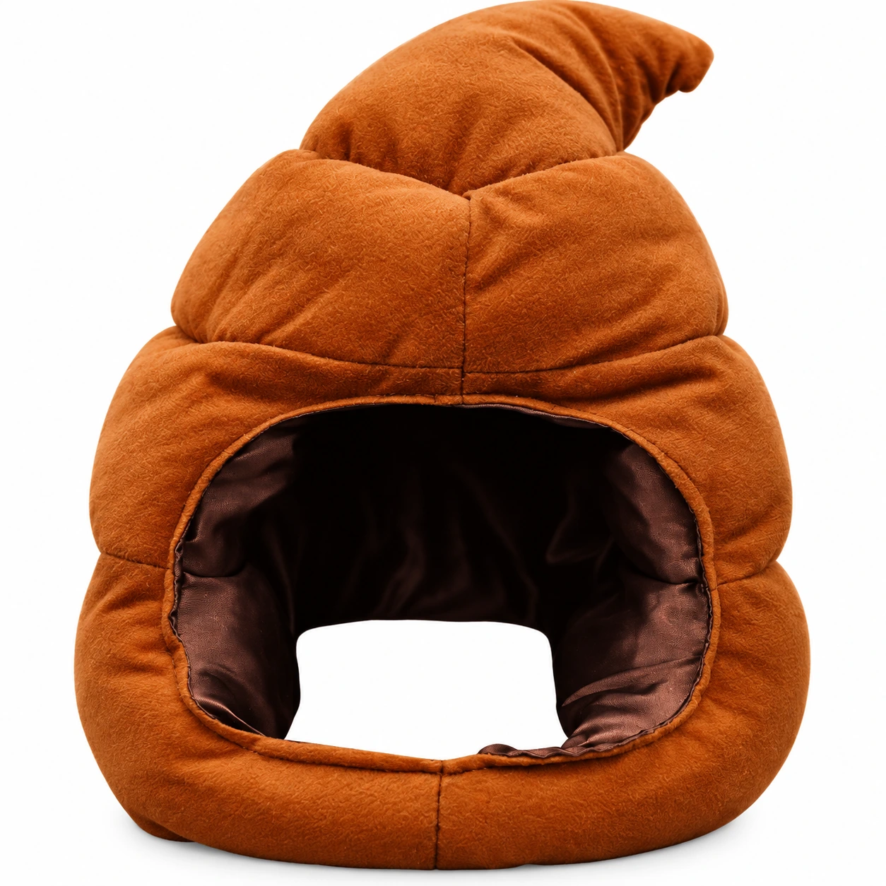Brun Bajsmössa i Mjuk Plush
