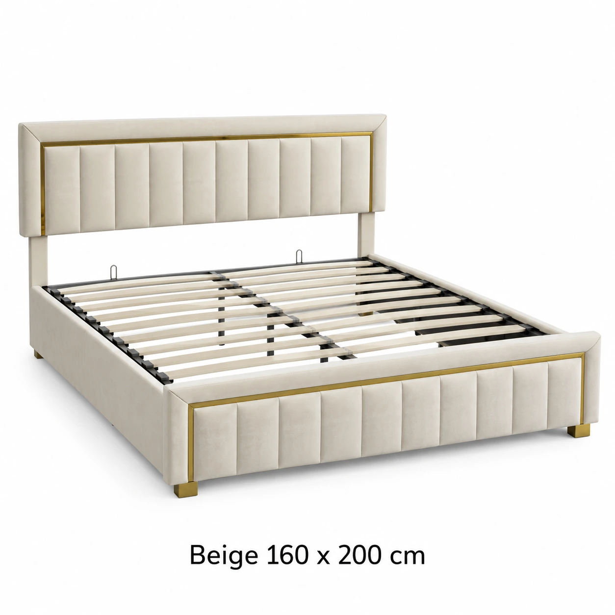 Beige 160 x 200 cm