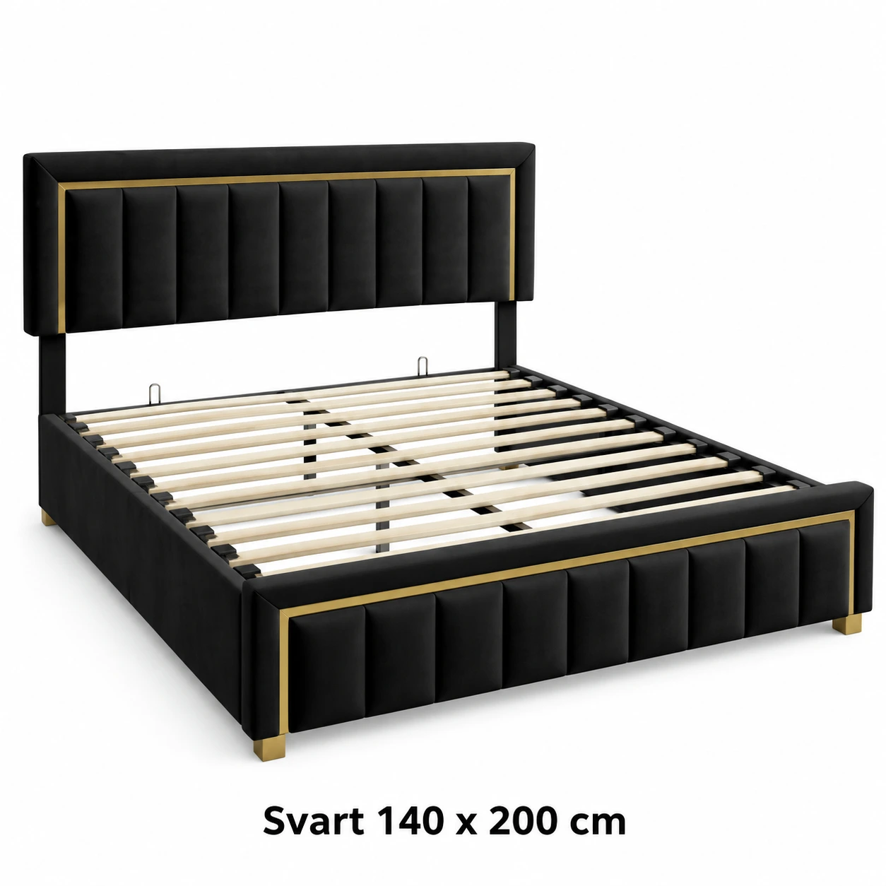 Svart 140 x 200 cm