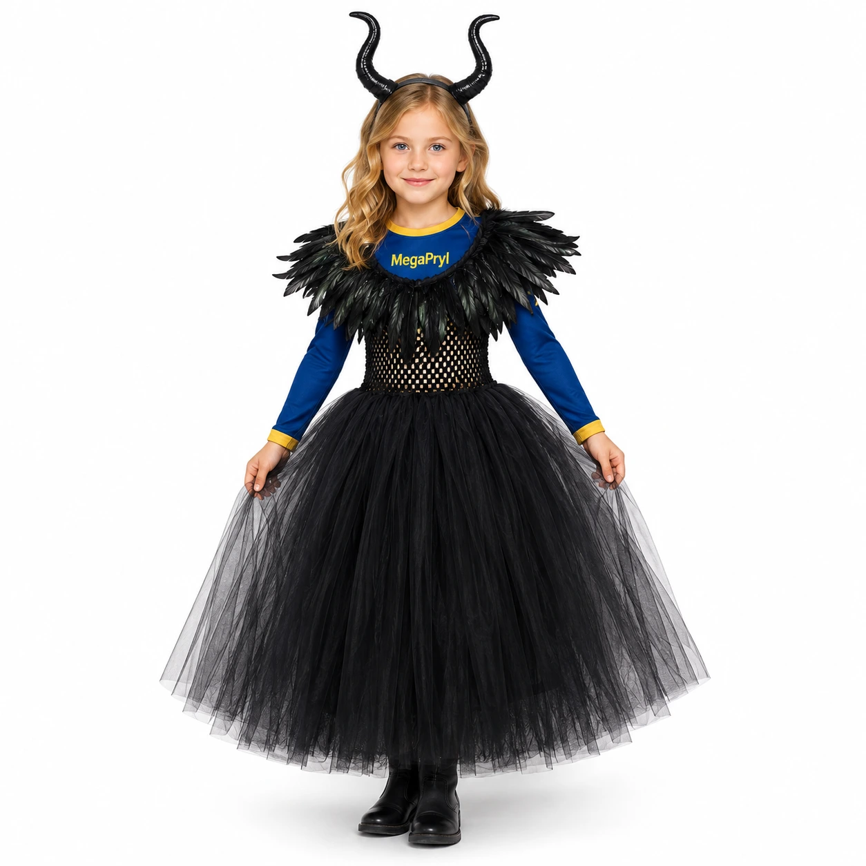 Häxklänning för barn till maskerad och halloween