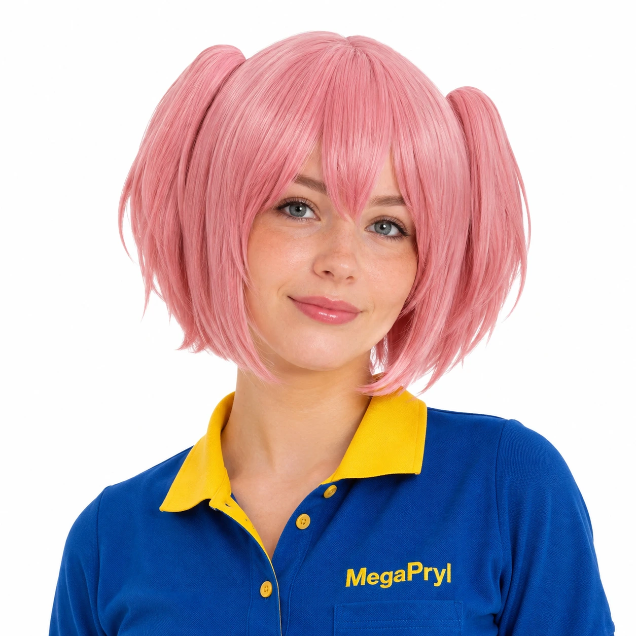 Cosplayperuk i rosa för anime och maskerad