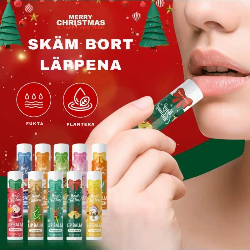 Läppbalsam Julpresent Box – 30-pack