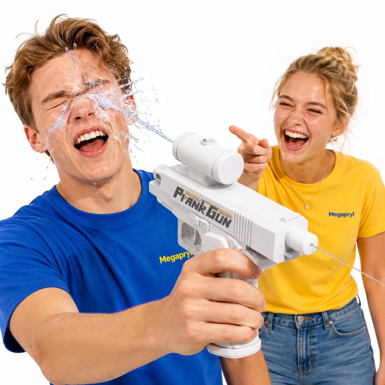 Vattenpistol Prank – Bakåtskjutande Vattenleksak