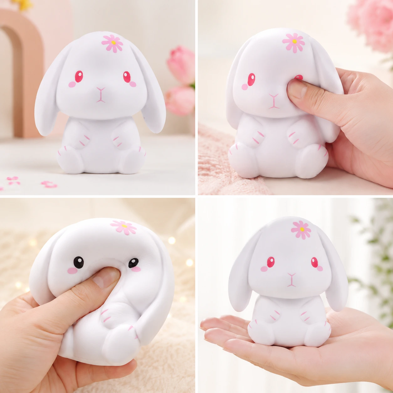 Squishy Kanin – Mjuk Stressleksak med Söt Doft