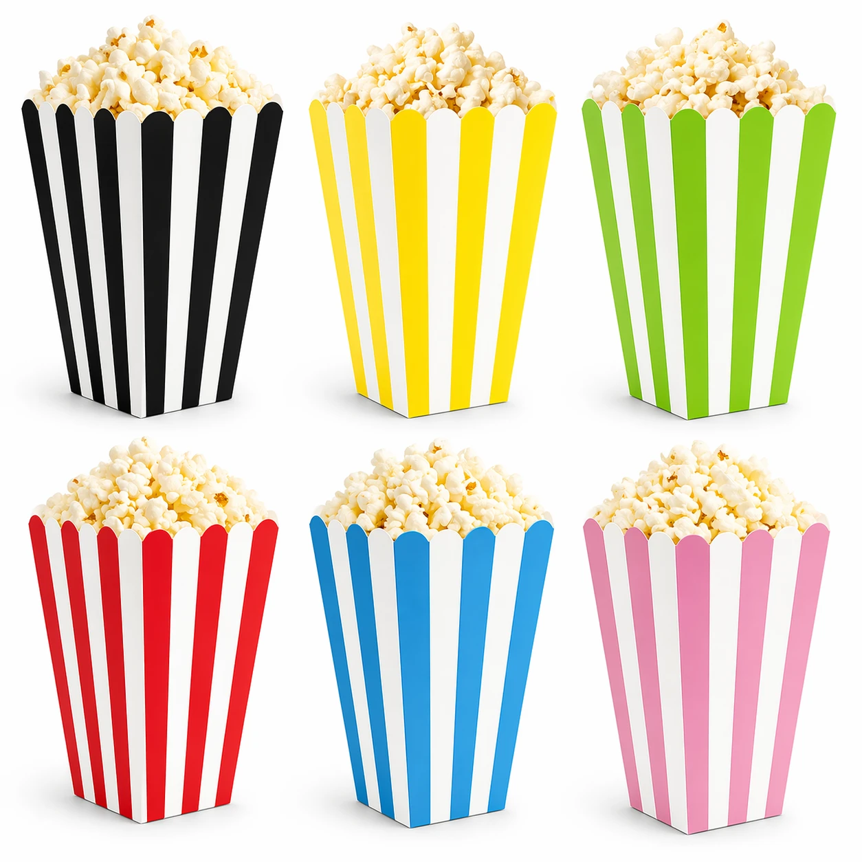 Randiga Popcornboxar – Klassisk Design för Fest & Kalas