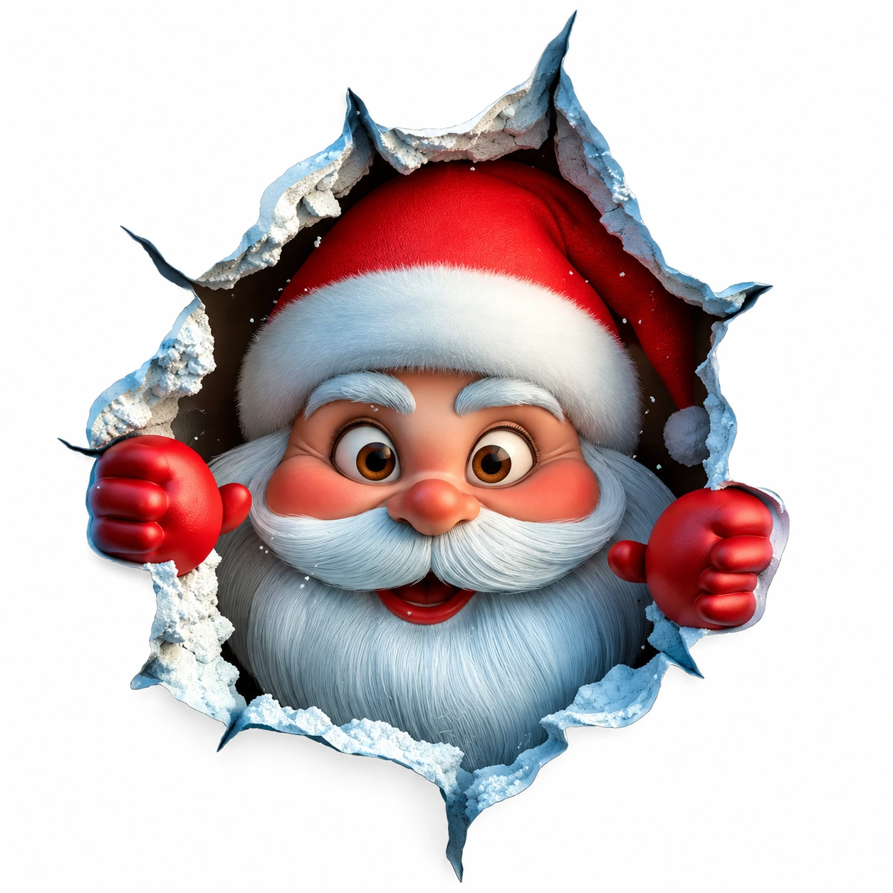 Jultomtens väggdekal för dörr och vägg
