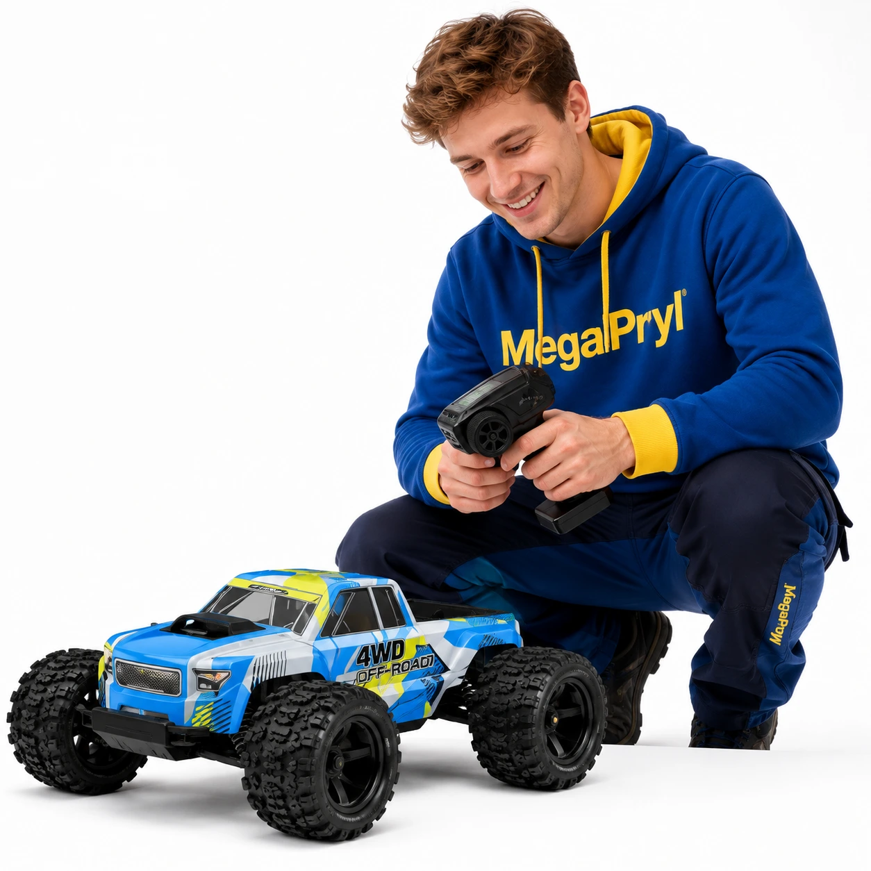 Radiostyrd monstertruck 1:18 med 4WD och dubbla karosser