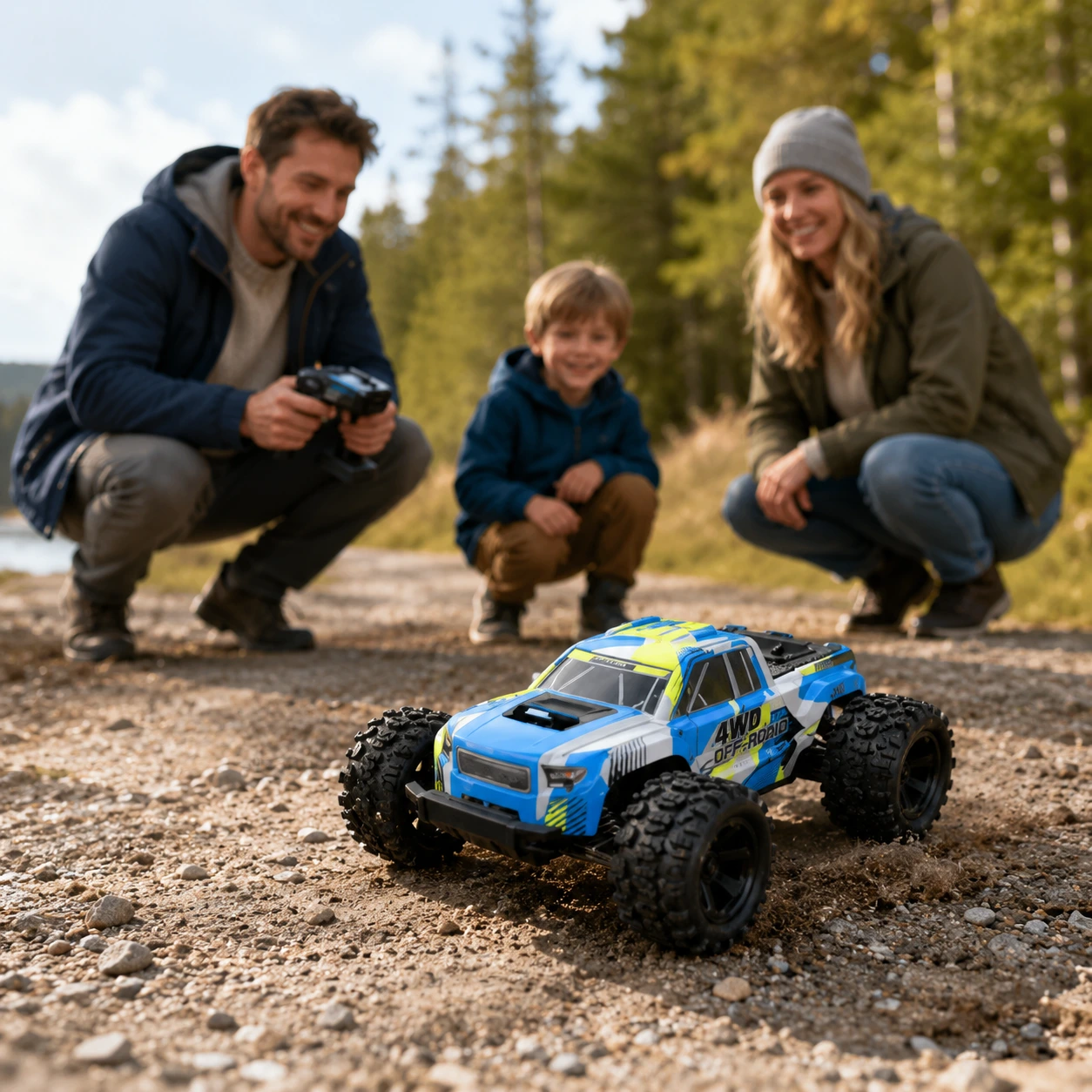 Radiostyrd monstertruck 1:18 med 4WD och dubbla karosser