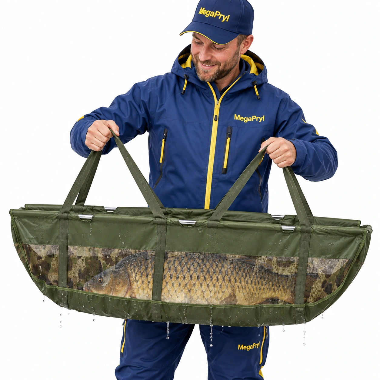 Kokoontaittuva kalan punnituspussi