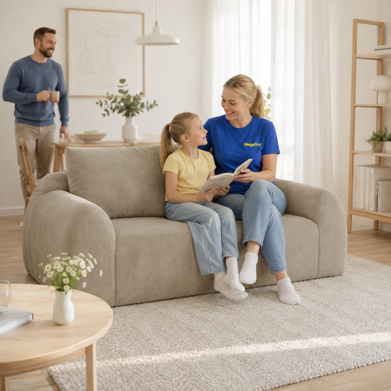 2-sits soffa för vardagsrum utan montering