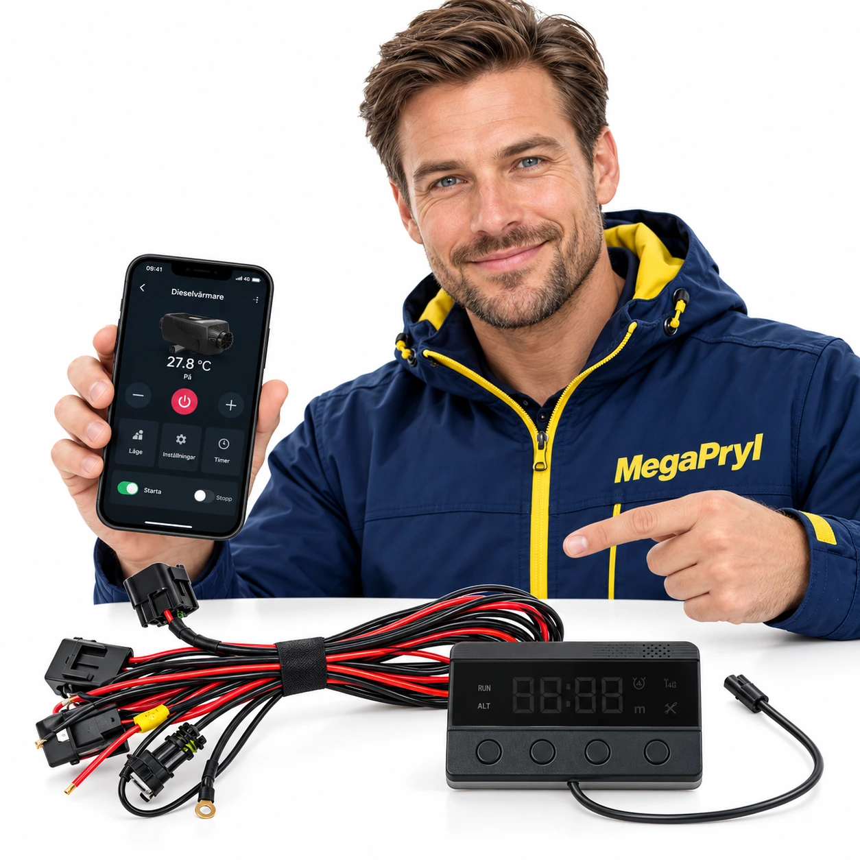 LTE 4G -ohjain diesel-lämmittimeen, 12V ja 24V