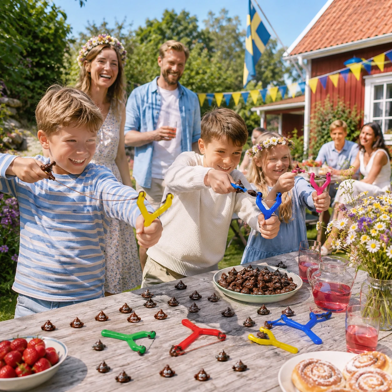 Slangbella med Kladdfigurer för Lek och Fest