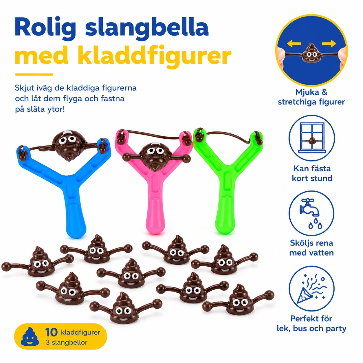 Slangbella med Kladdfigurer för Lek och Fest