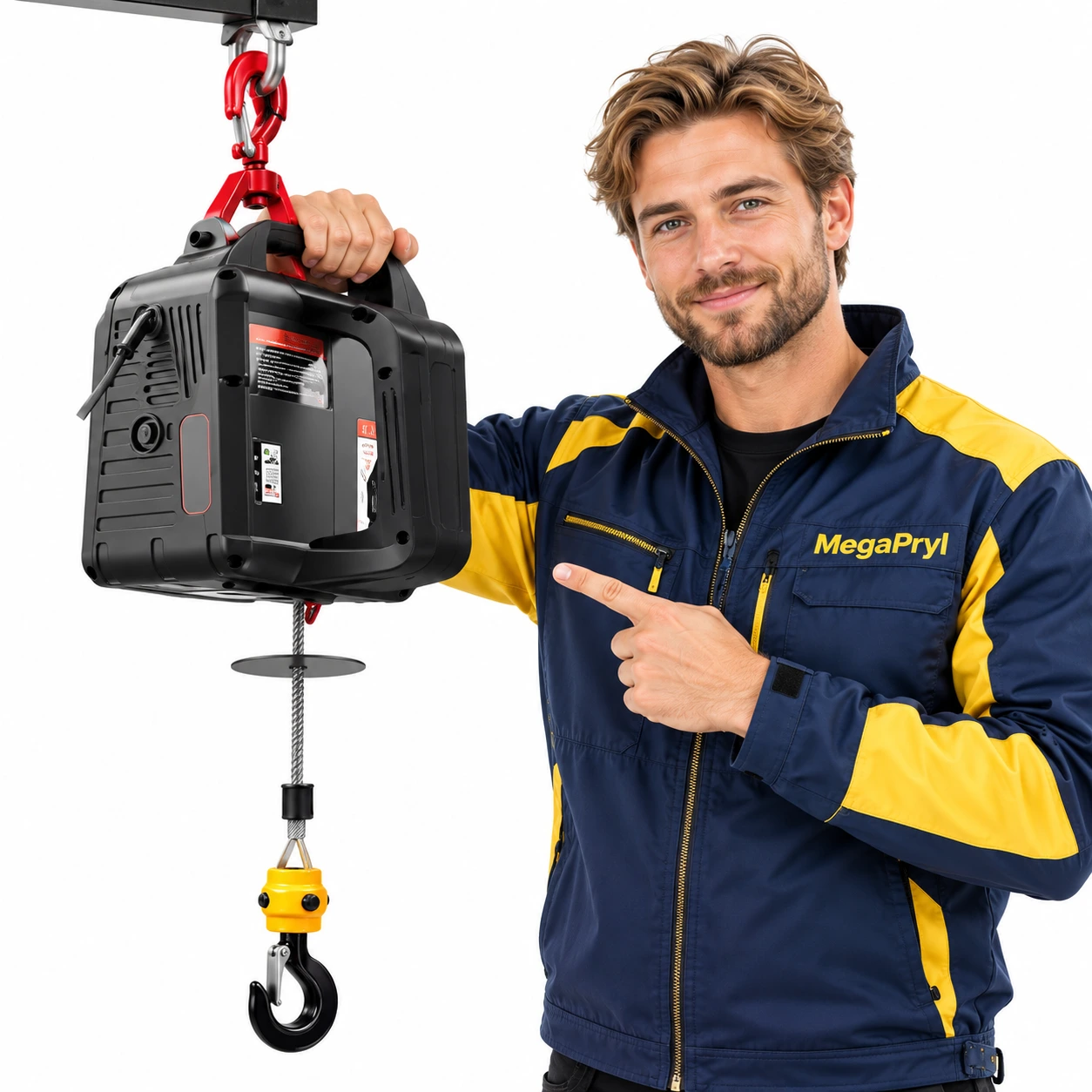 Elektrisk lyftvinsch för garage och verkstad med fjärrkontroll
