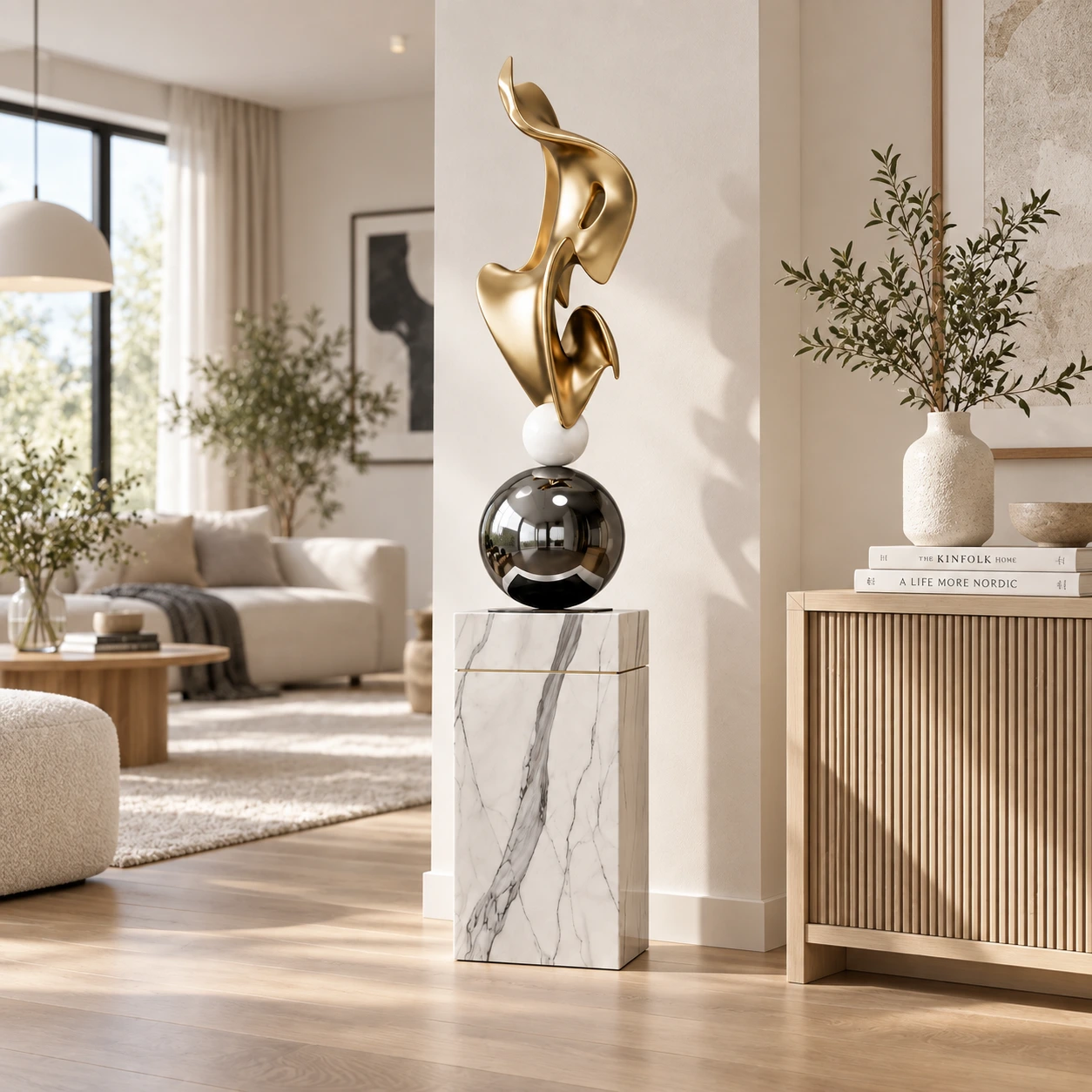 Abstrakti koristeveistos – 80 cm