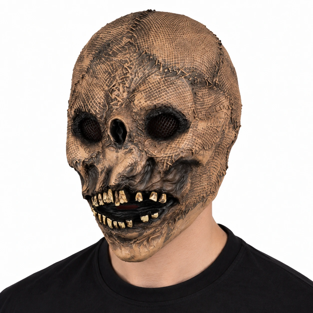 Heldekkende skjelettmaske i lateks