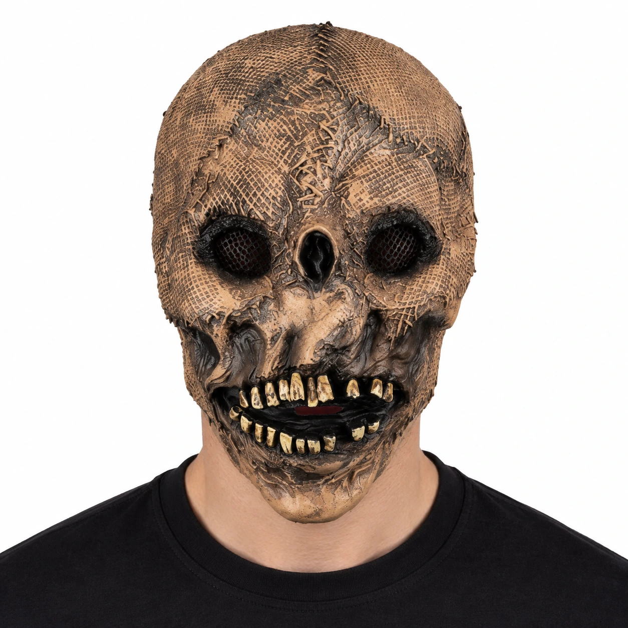 Heldekkende skjelettmaske i lateks