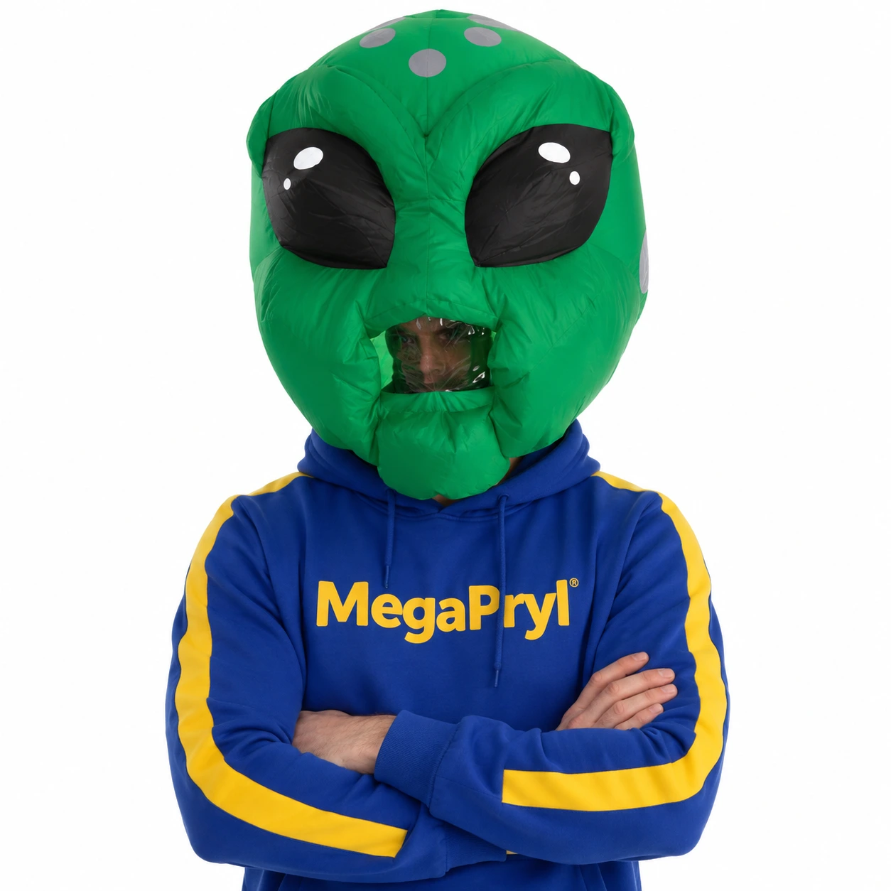 Uppblåsbar Grön Mask Alien heltäckande