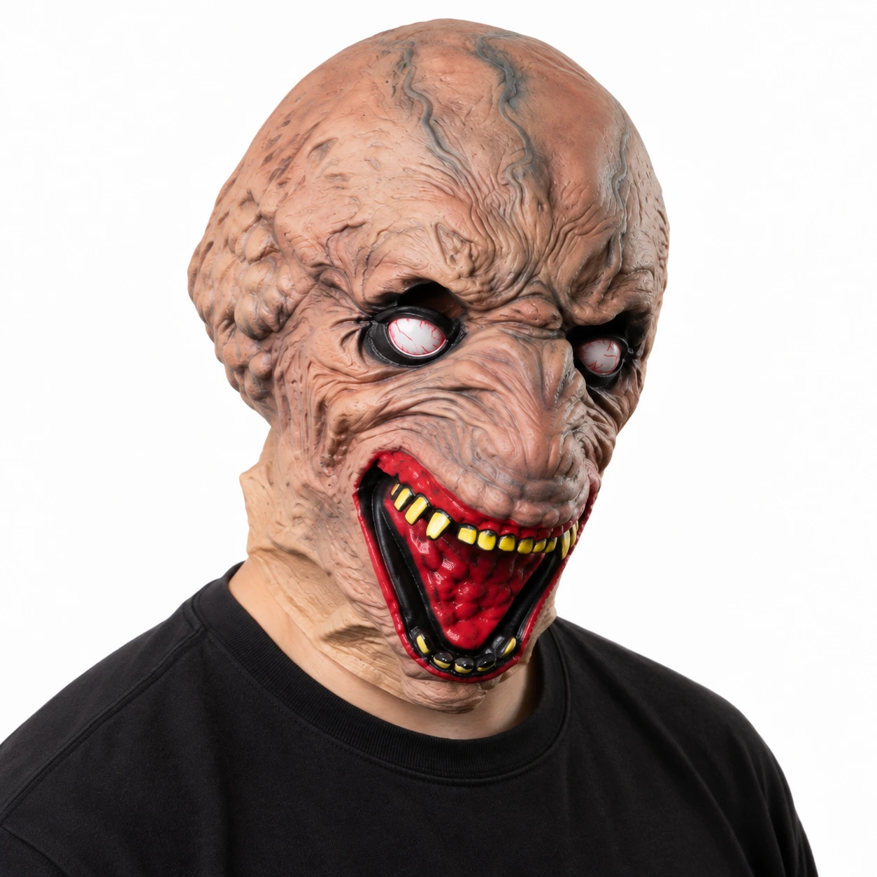 Heldekkende zombiemonstermaske i lateks