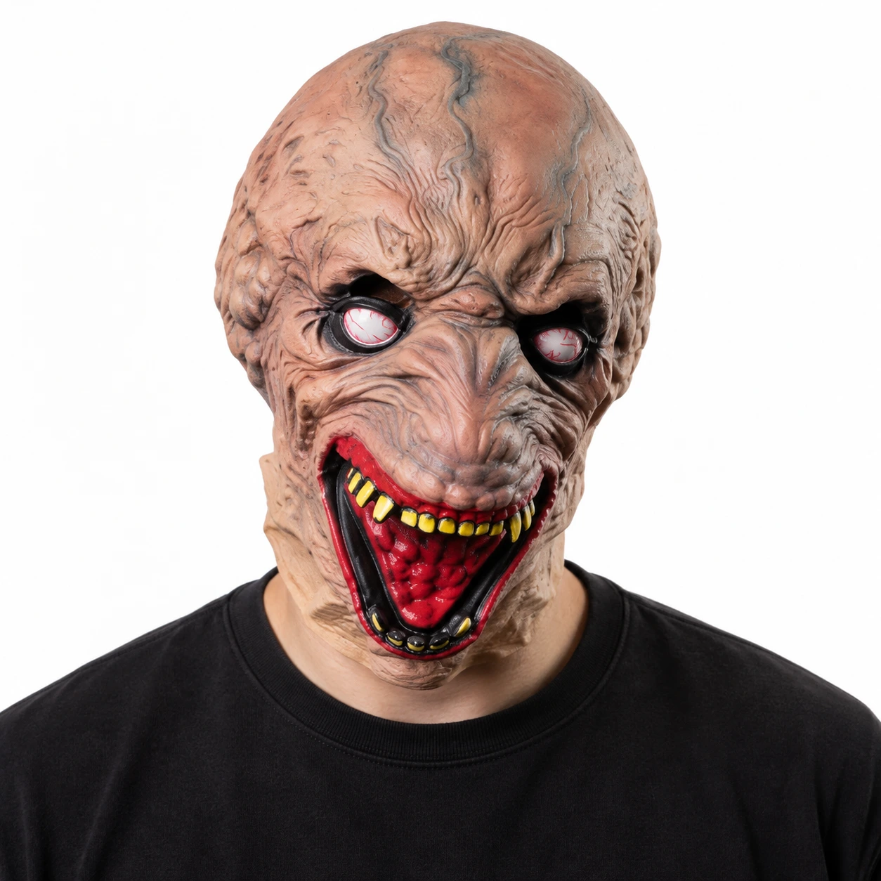 Heldekkende zombiemonstermaske i lateks