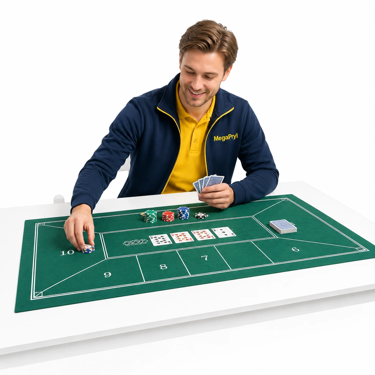 Pokerduk för Texas Hold'em 180x90 cm
