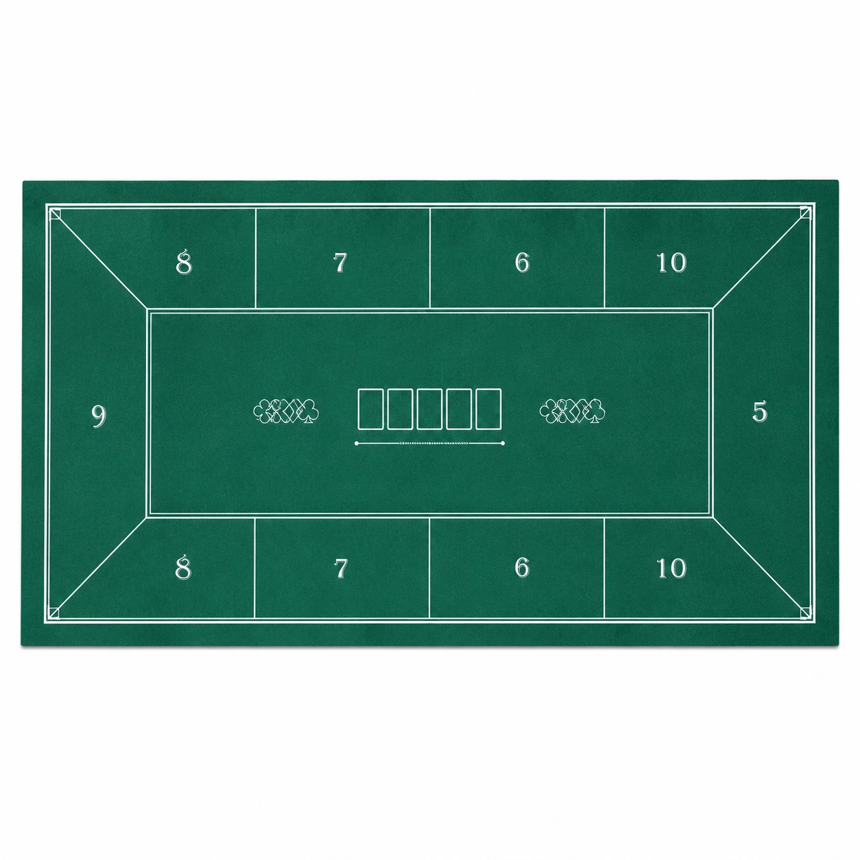 Pokerduk för Texas Hold'em 180x90 cm