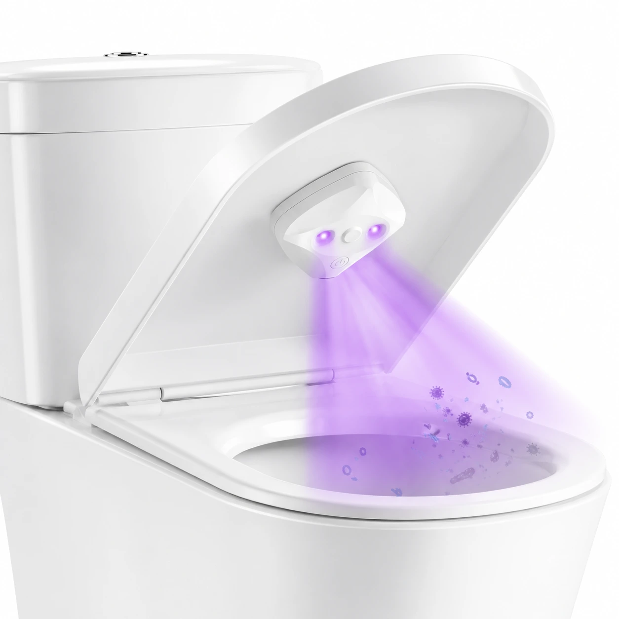 UV-C Toalettrengörare med Sensor och Väggfäste