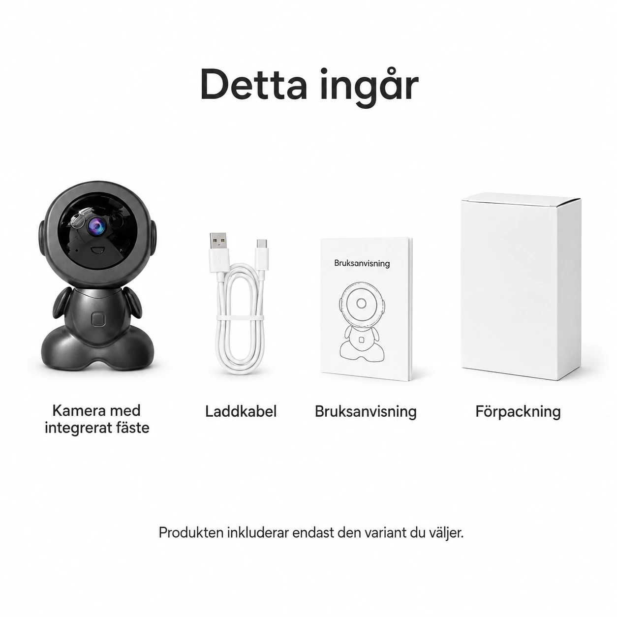 Wifi övervakningskamera inomhus med PTZ och tvåvägsljud