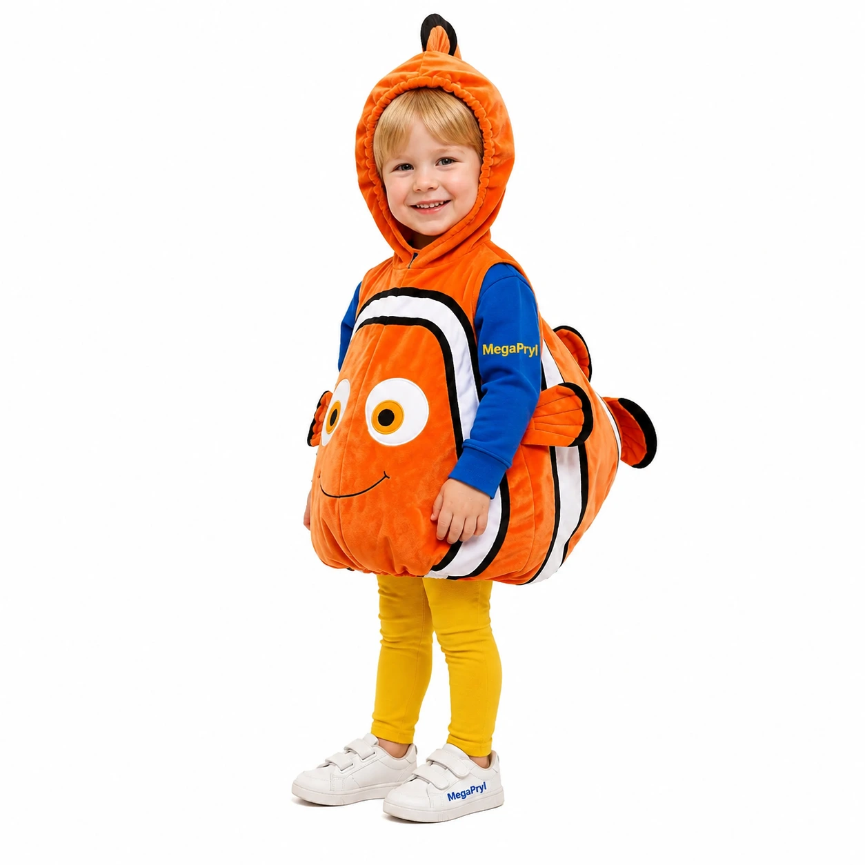 Clownfiskdräkt för barn med huva