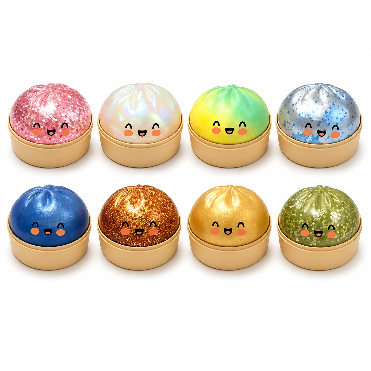 Squishy Dumpling Stressboll – Mjuk Klämleksak