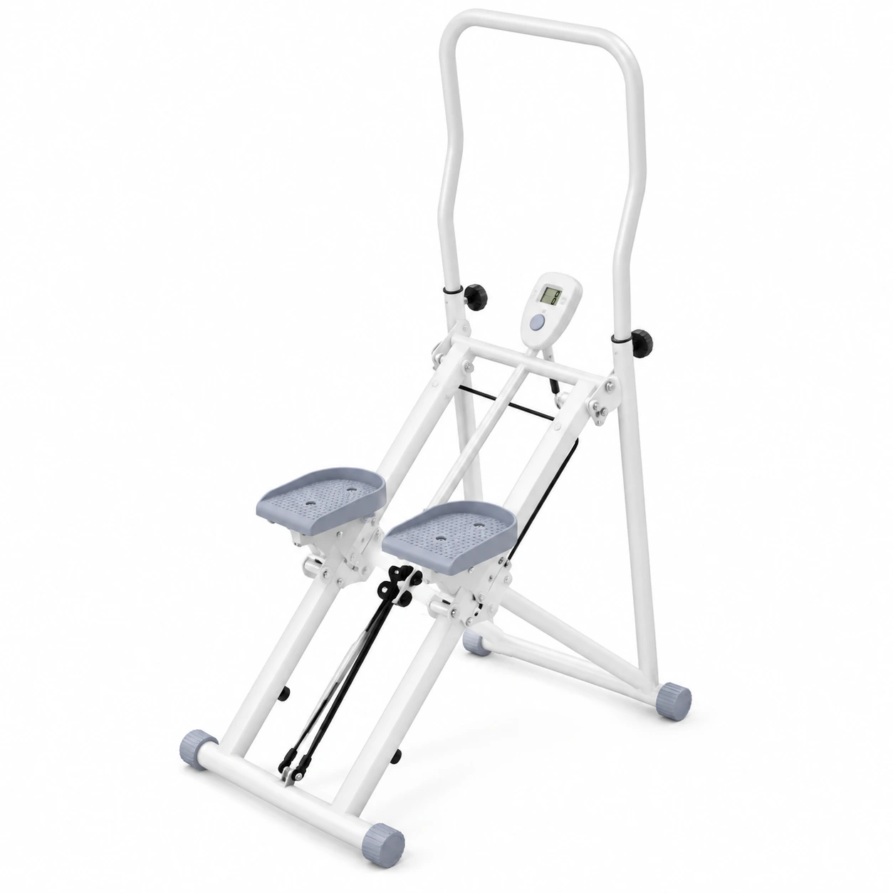 Hopfällbar stair stepper för hemmaträning med LCD-display