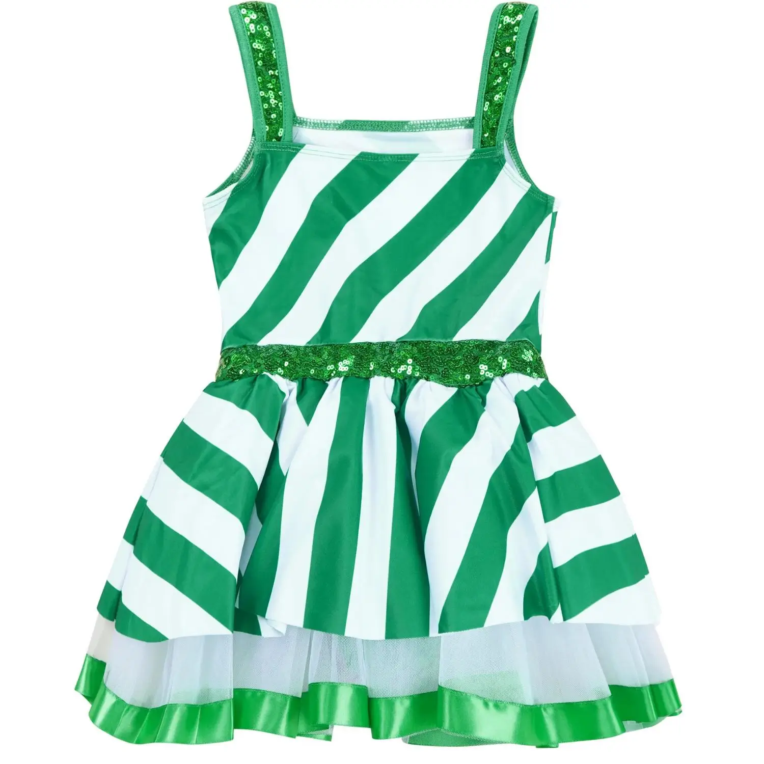 Juldräkt för Flickor - Polkagris 2