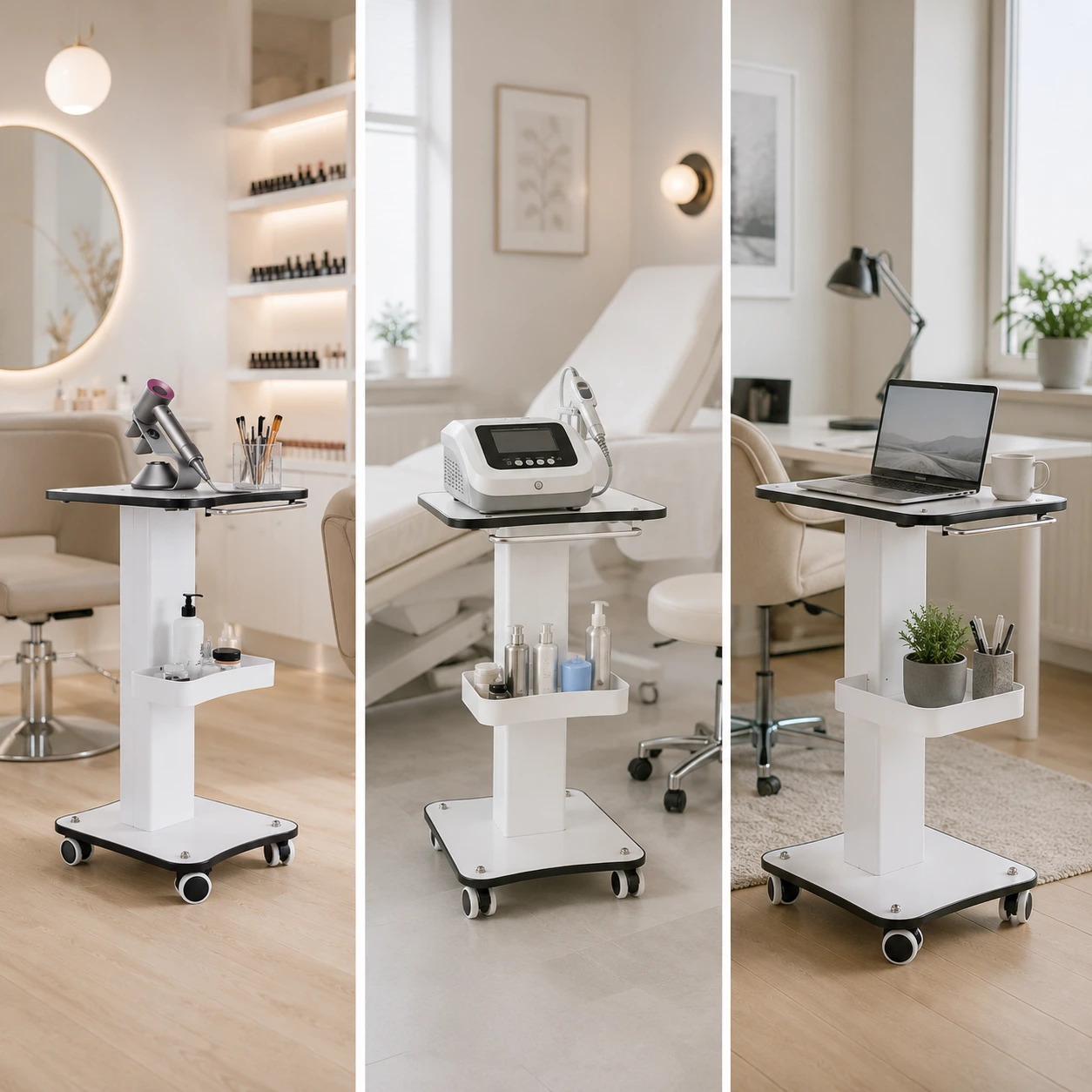 Rullvagn med Hjul för Salong, Klinik och Spa