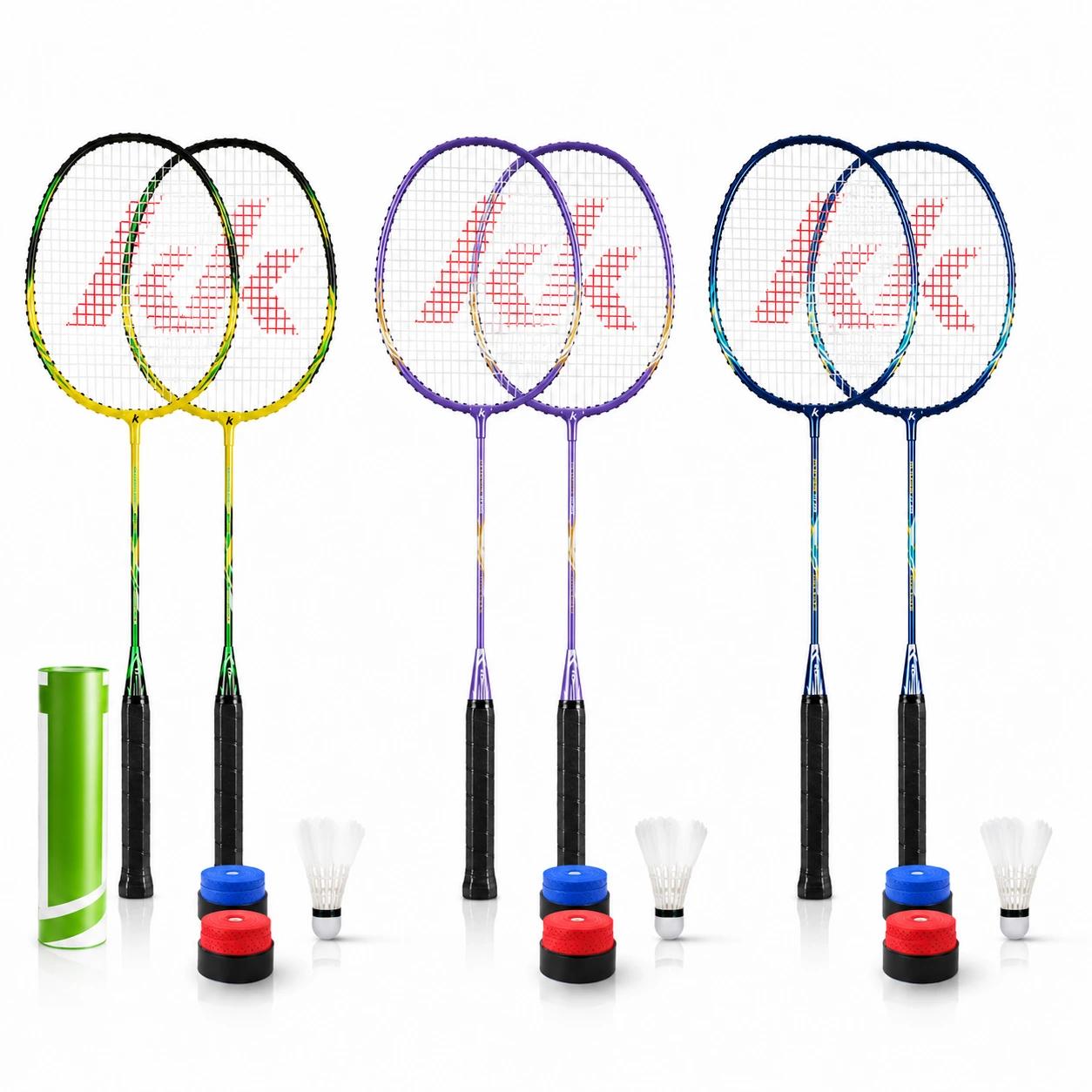 Badmintonracket Set – Aluminiumracket för Träning & Match