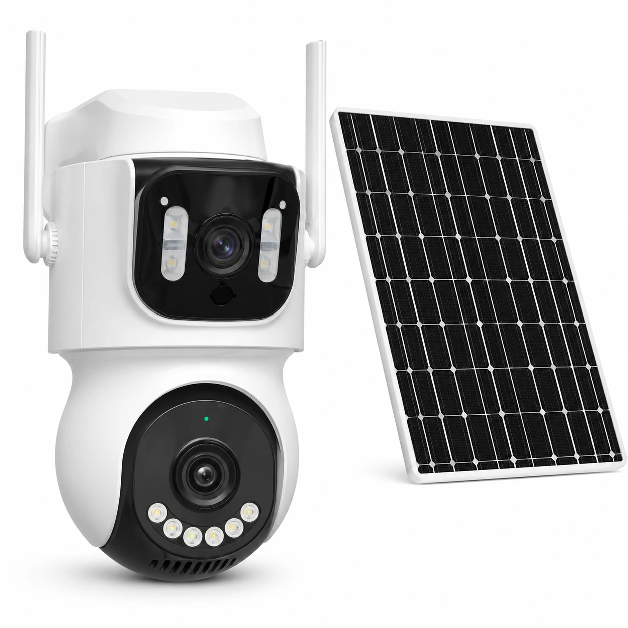Övervakningskamera 4G med Solpanel, PTZ och Nattseende
