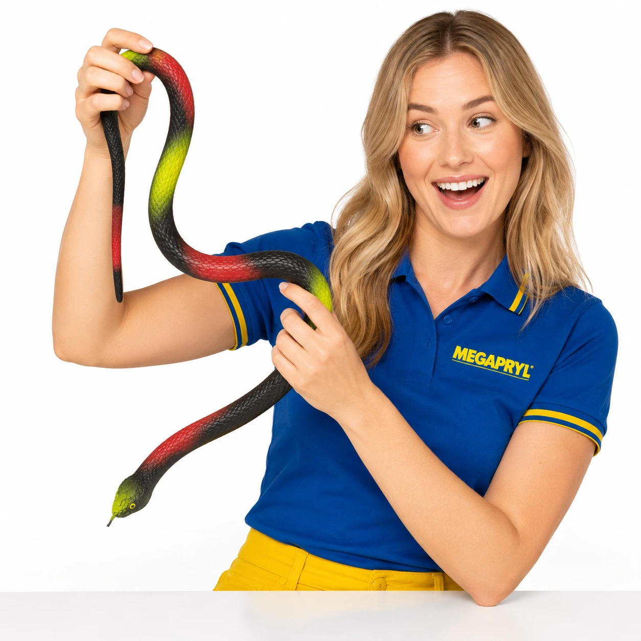 Fejkorm för skämt och dekoration - 80 cm