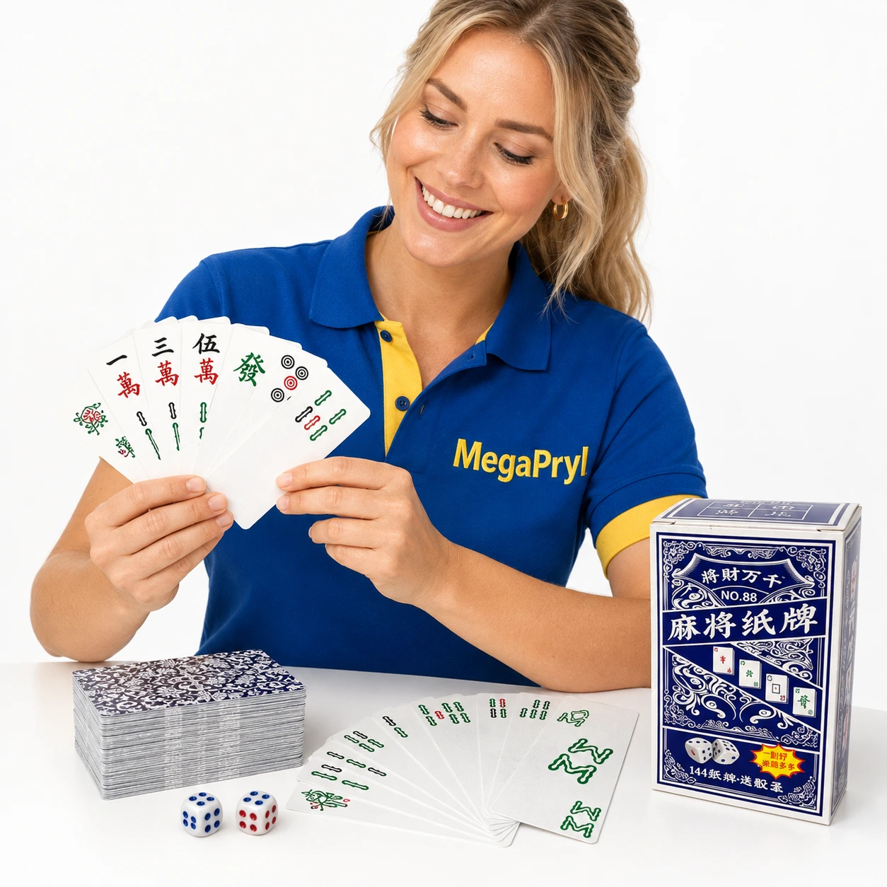 Mahjongkort för hem och resa, 1 set