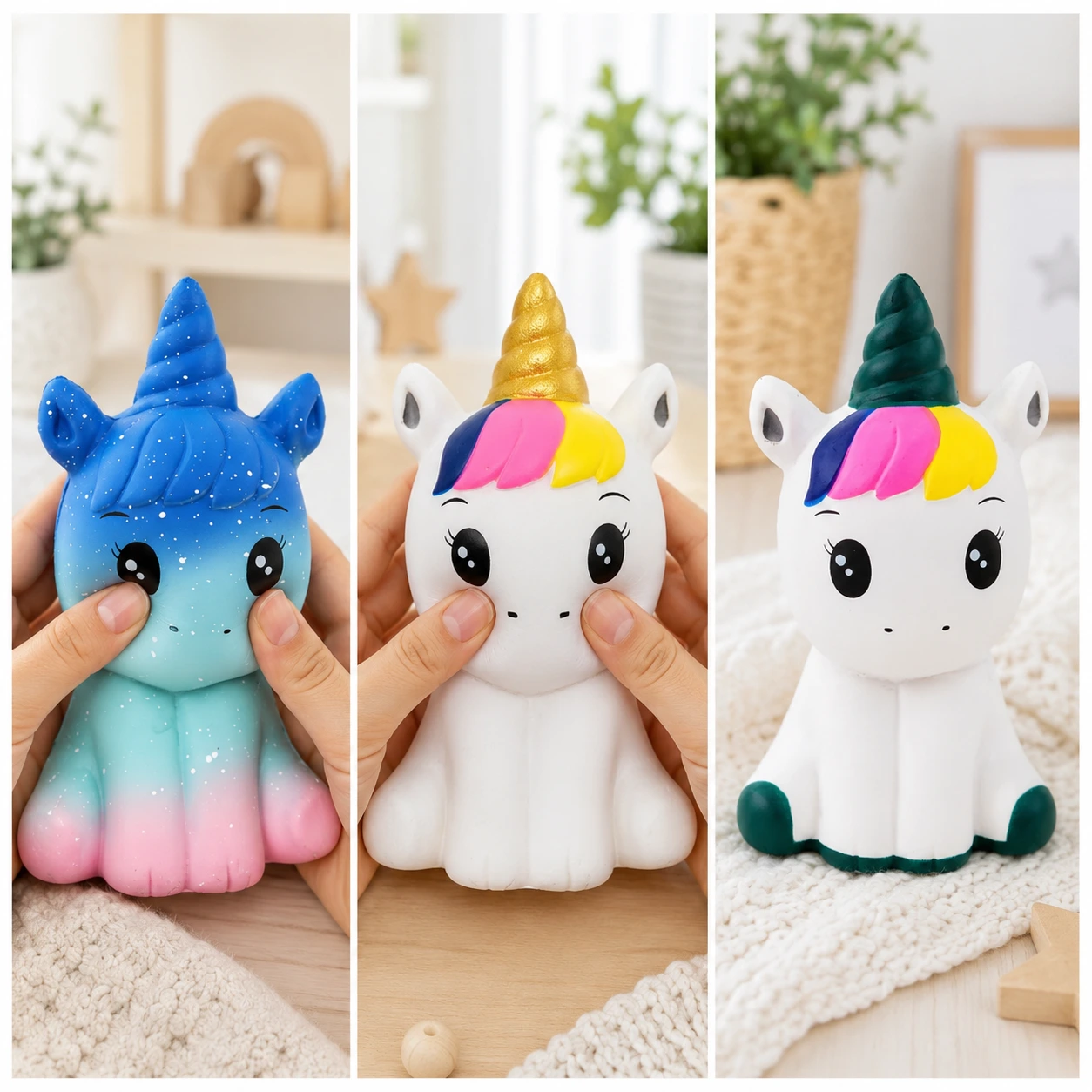 Enhörning Squishy – Doftande Mjuk Stressleksak