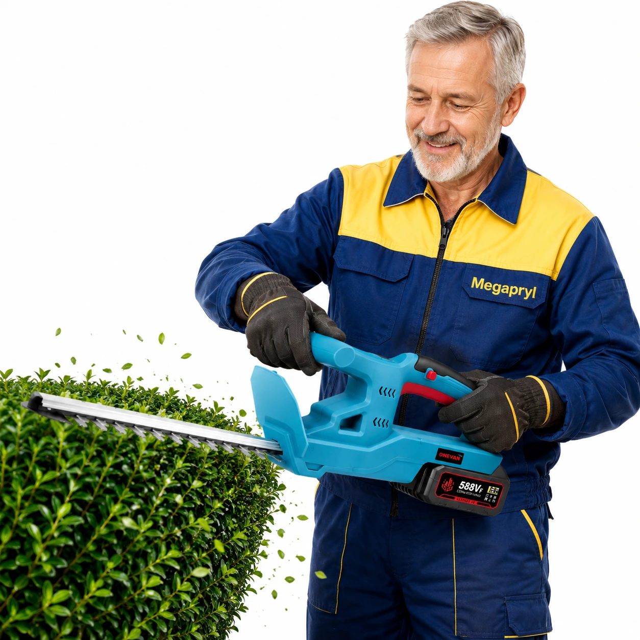 Häcksax Batteridriven 20 tum – 3000W Dubbelblad