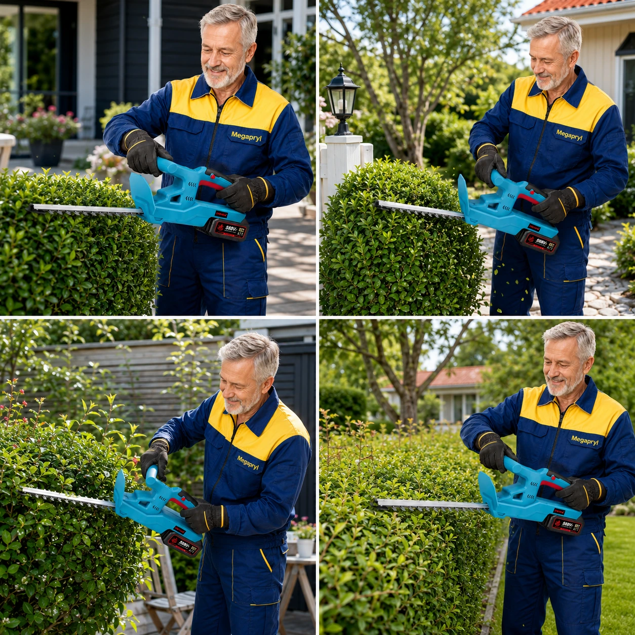 Häcksax Batteridriven 20 tum – 3000W Dubbelblad