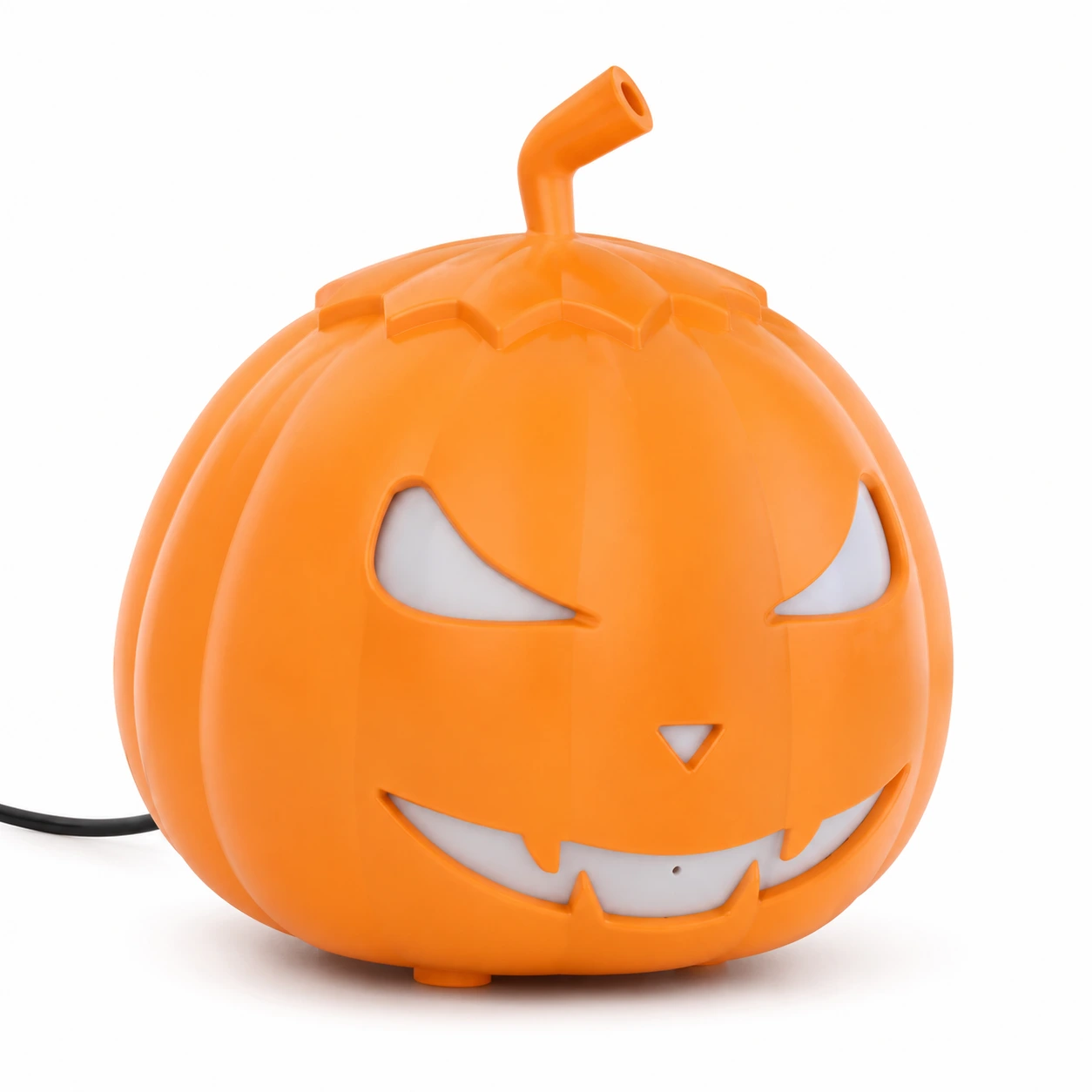 Halloween rökmaskin i pumpaform med RGB-belysning