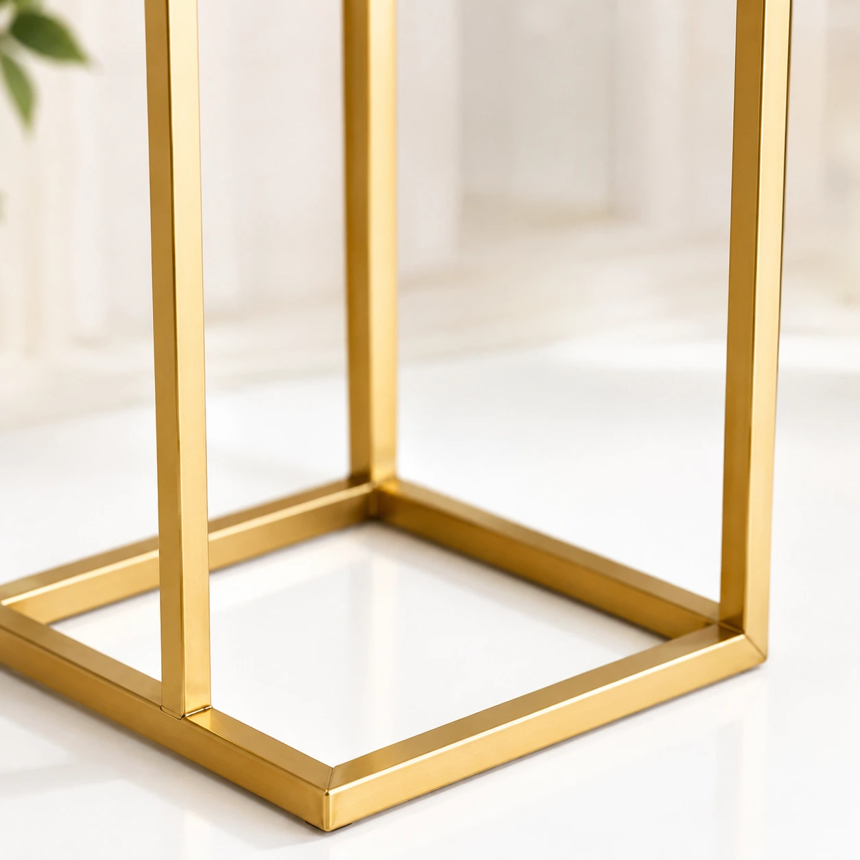 Blomsterställ i Metall Guld 10-pack – 80 cm